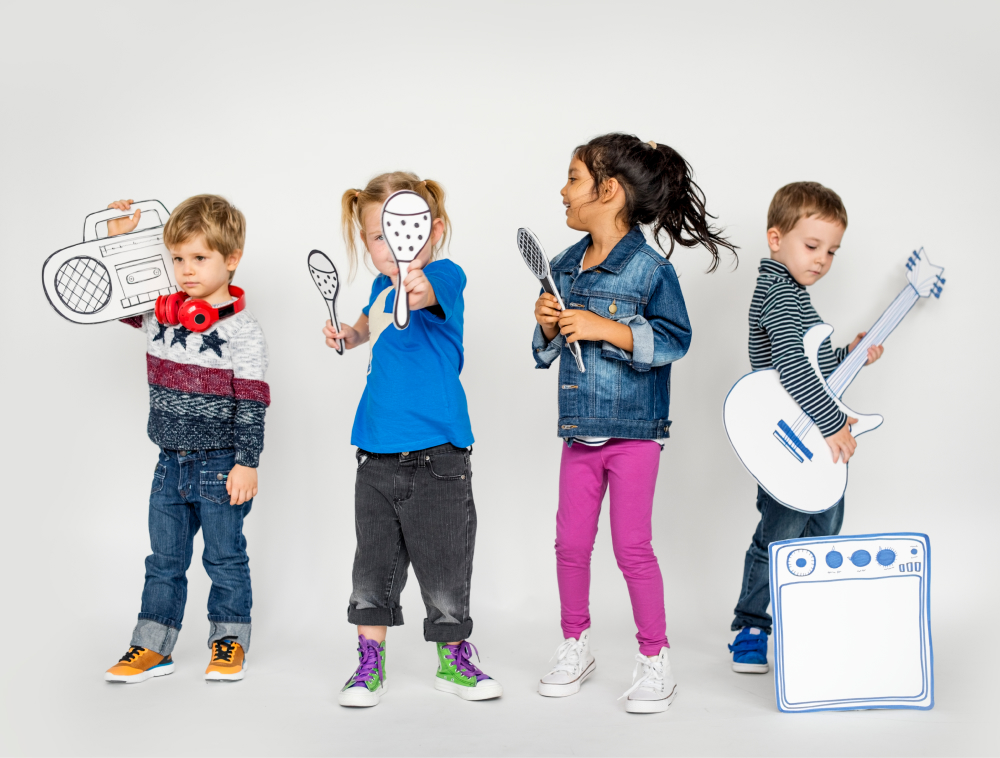 kids dressing up